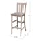 Whitewood Industries Solid Wood San Remo Counter Height Dining Stool - 30" Seat Height S09-103 - alternate 5